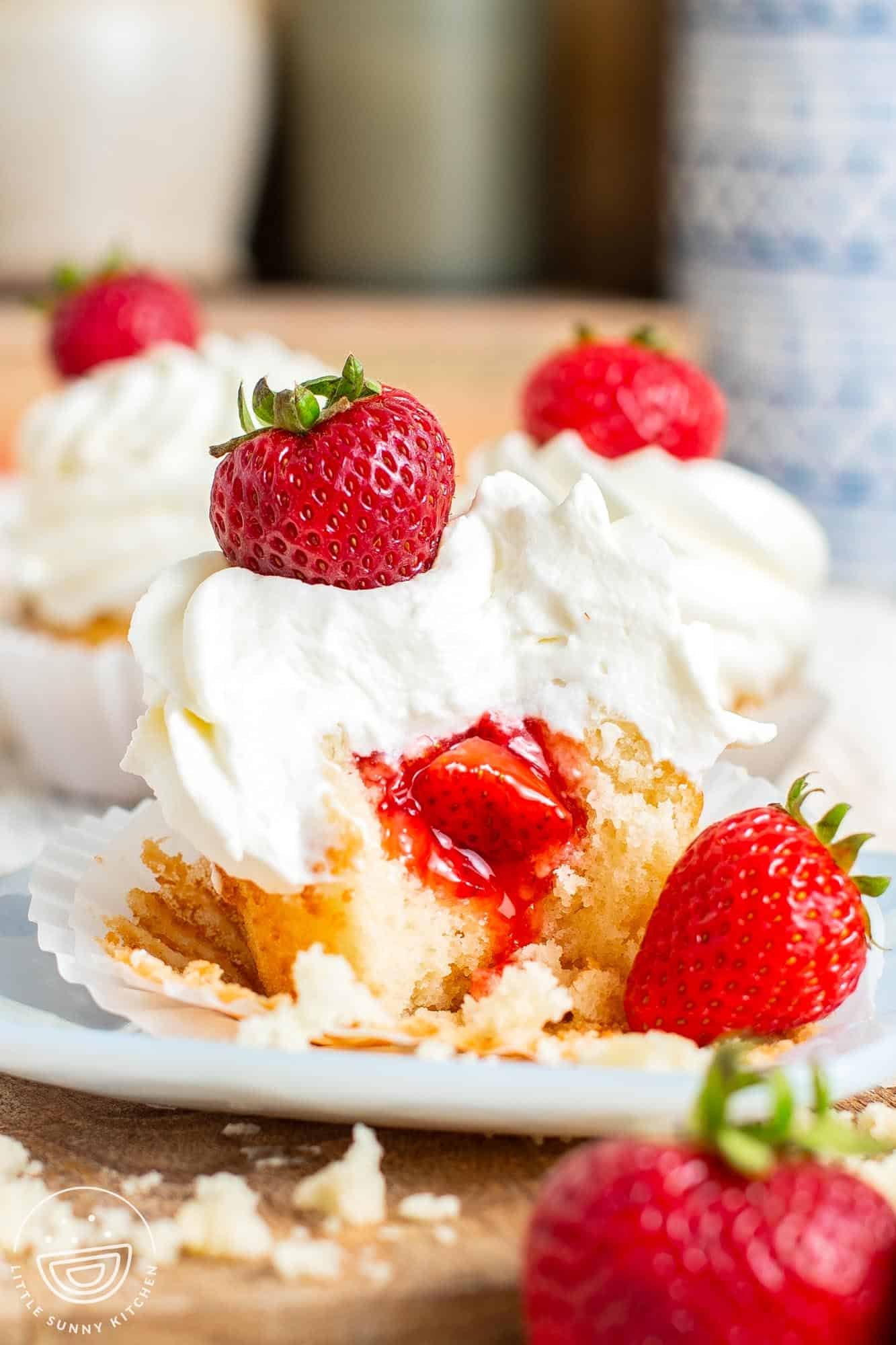 Strawberry Shortcake Cupcakes