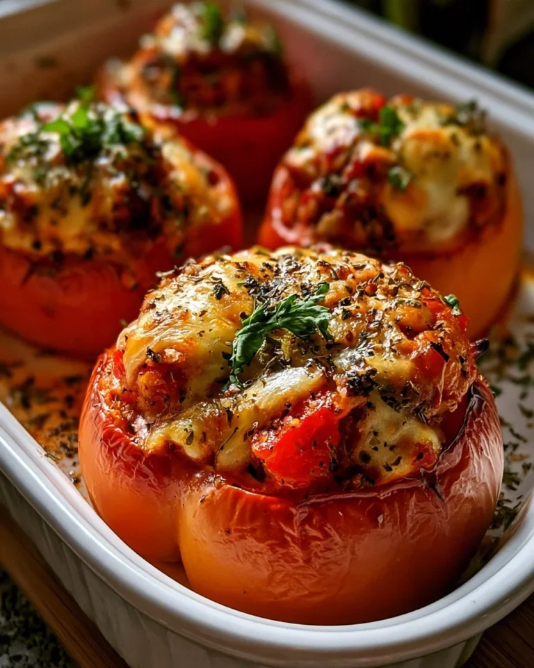 Poivrons farcis en casserole, recette facile et délicieuse à réaliser.